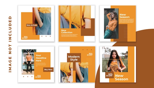 Fashion Sale for Social Media Feed Template Social Media Template