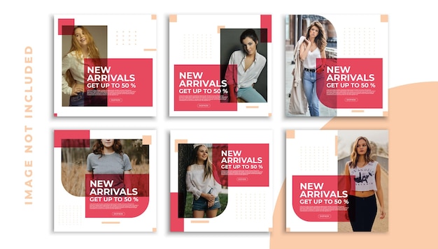 Fashion Sale for Social Media Feed Template Social Media Template