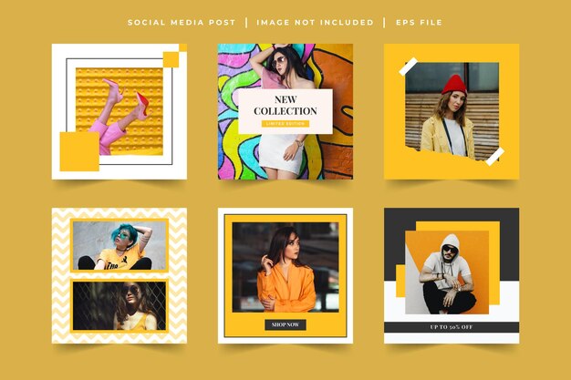 fashion sale social media post template