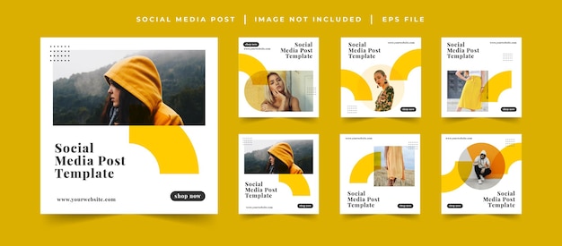 fashion sale social media post template