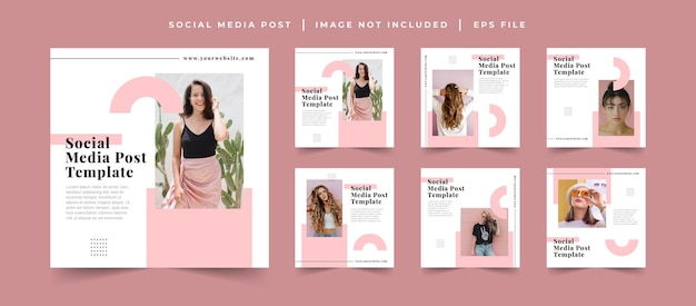 fashion sale social media post template