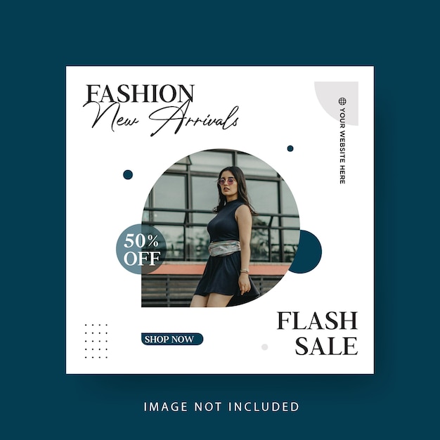 Fashion sale social media post template