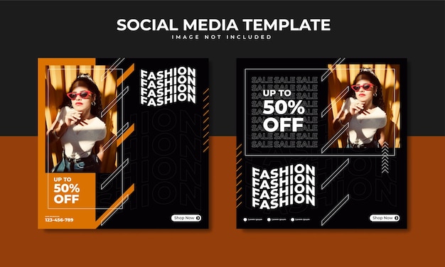 Fashion sale social media post template