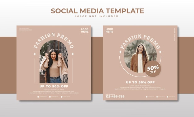 Fashion sale social media post template