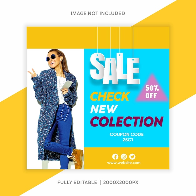 Fashion Sale social media post template