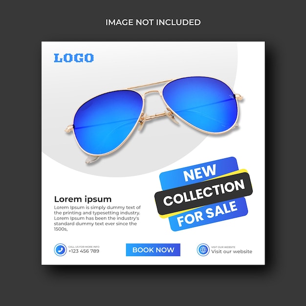 Fashion sale social media post templates Instagram post template