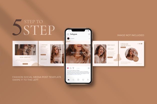 Fashion sale social media post templates