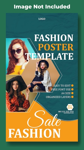 Fashion sale story template design