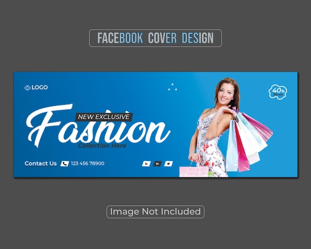 Fashion and sales social media face book cover webinar design