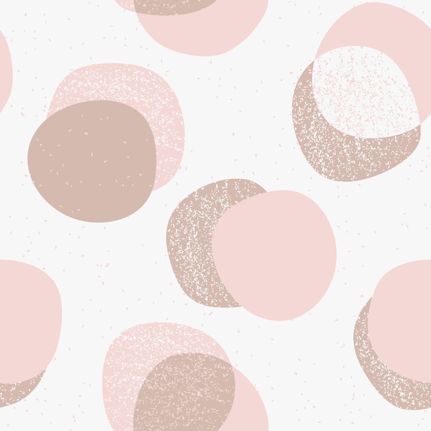 Fashion semless pattern with pastel spots Polka dot background