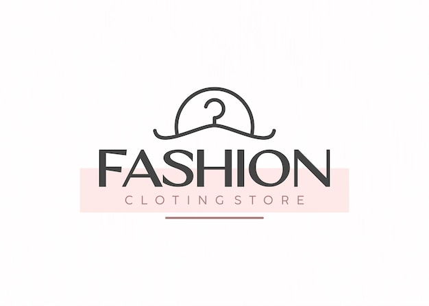 Fashion shop business logo template