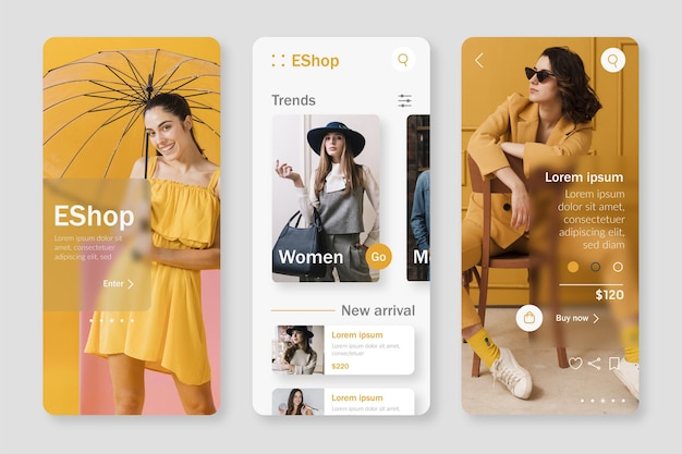 Fashion shopping app template