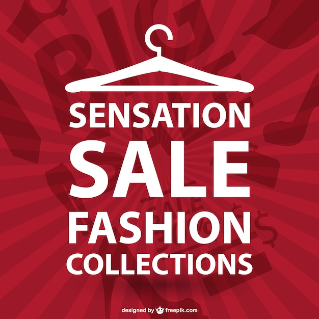 Fashion shopping typographic vector