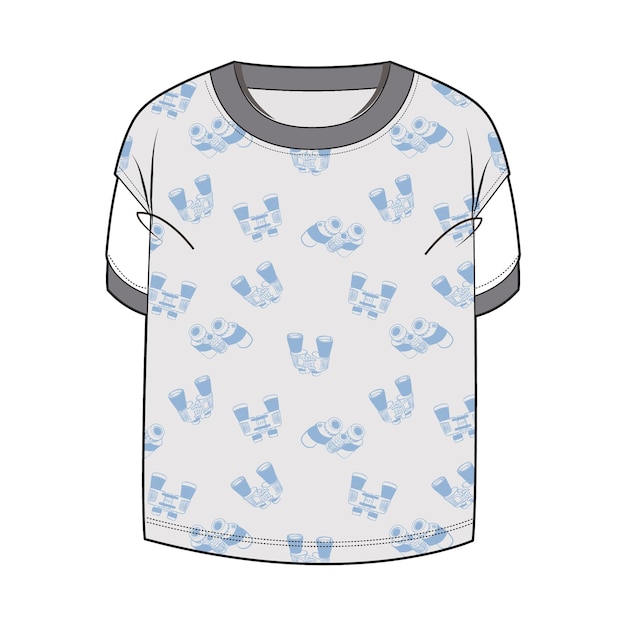 Vector fashion sketch collection t shirt