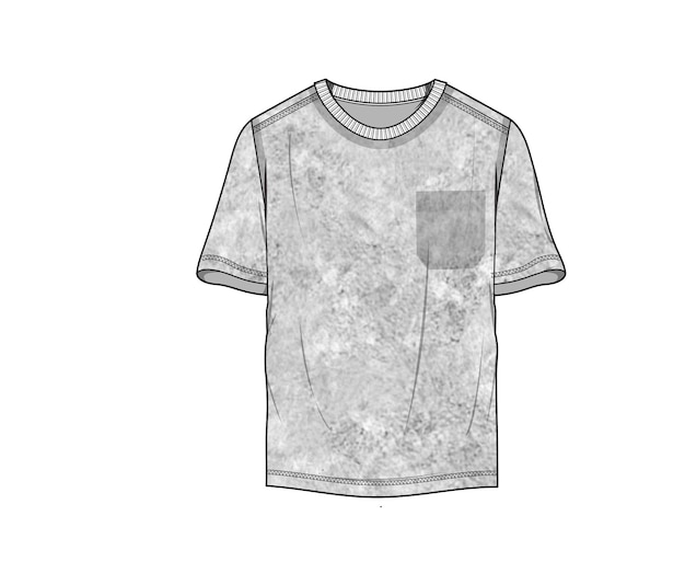 Vector fashion sketch collection t shirt