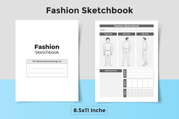 Vector fashion sketchbook