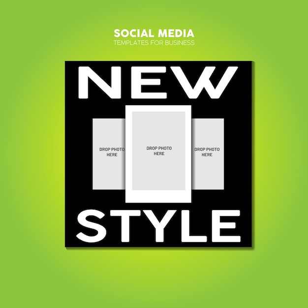 Fashion social media ad design