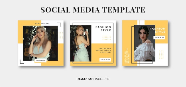 Fashion Social media advertisement template banner