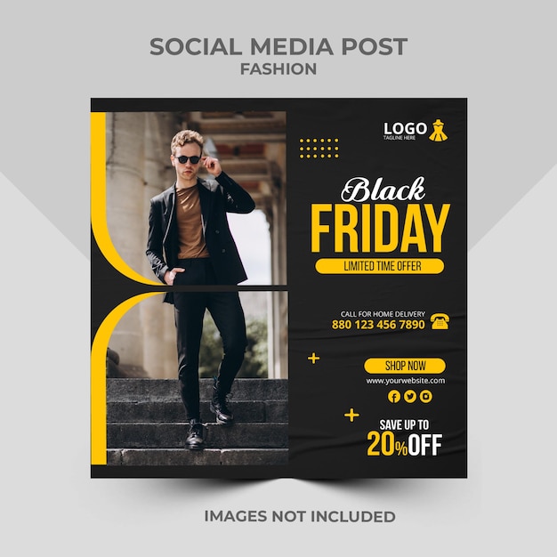 Fashion Social Media Banner Post Template Instagram ads