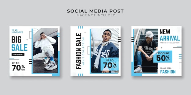 Fashion social media banner set