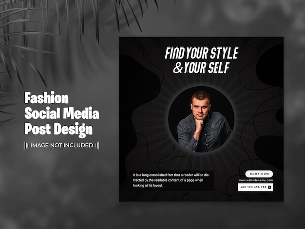 Fashion Social Media Post Template Design