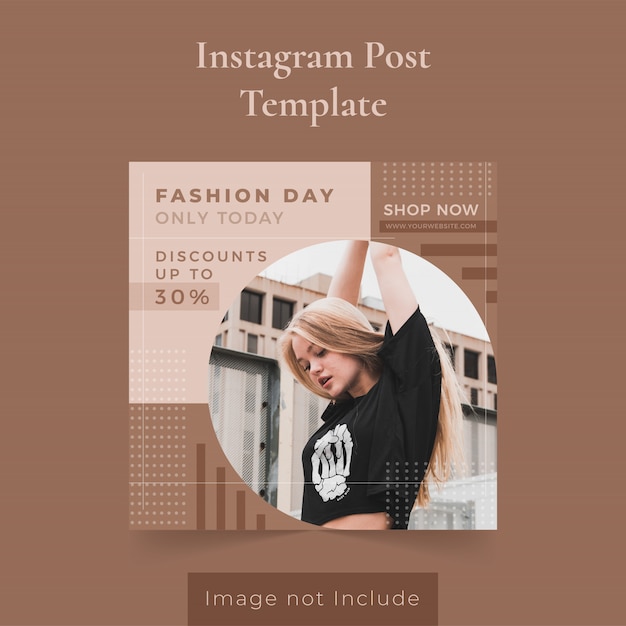 Fashion social media post template