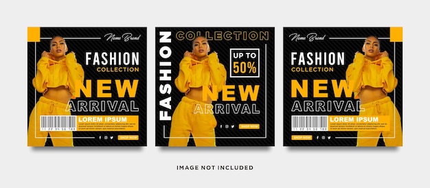 Fashion social media post template