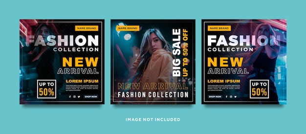 Fashion social media post template