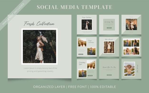 Fashion Social Media Sale Post Template  