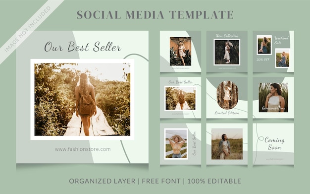 Fashion Social Media Sale Post Template  