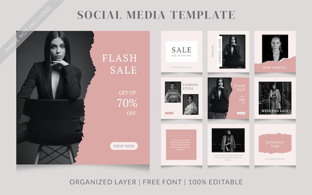 Fashion Social Media Sale Post Template  