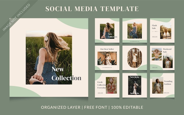 Fashion Social Media Sale Post Template  