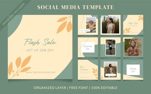 Fashion Social Media Sale Post Template  