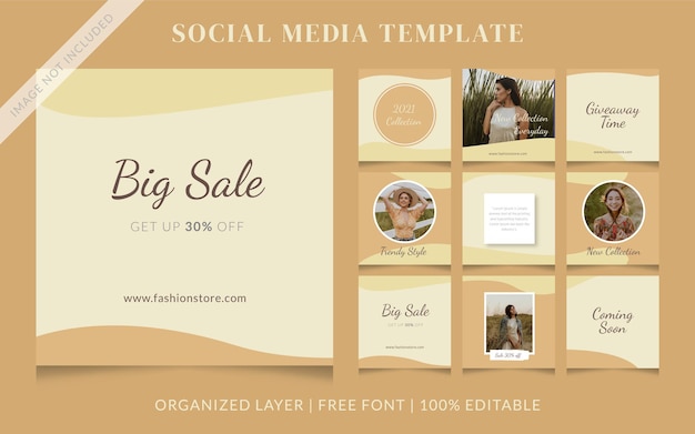 Fashion Social Media Sale Post Template  