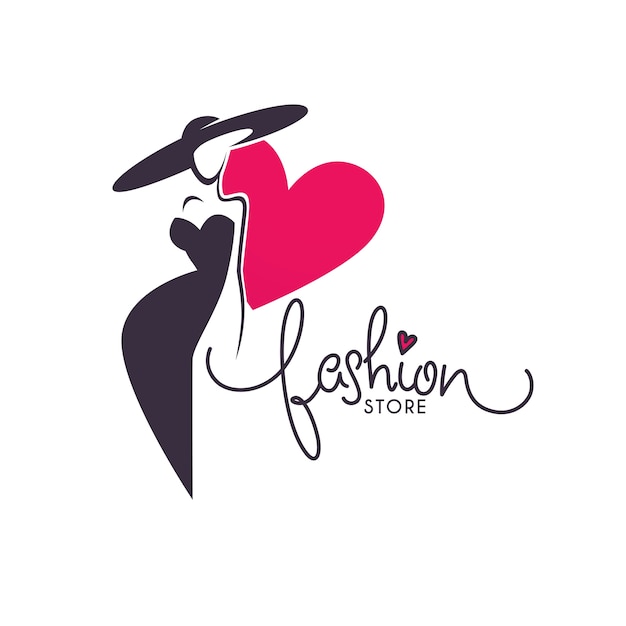 Fashion store logo template