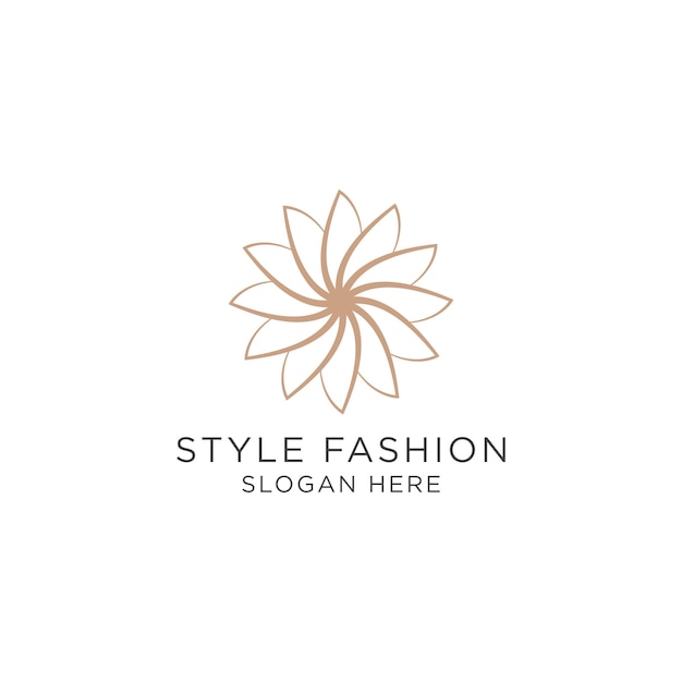 Fashion style logo icon design template Elegant luxury premium vector