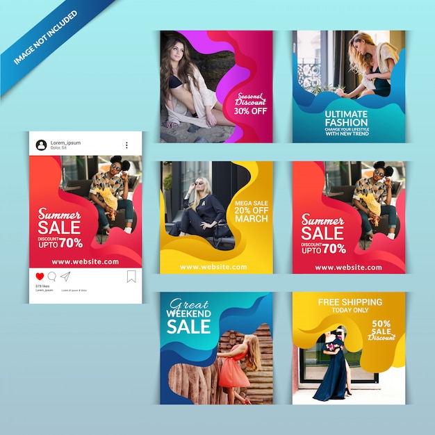 Fashion Web banner for social media