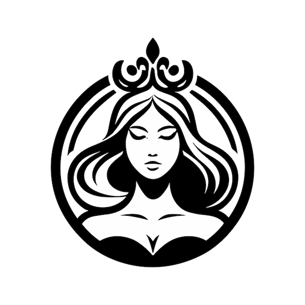 fashion woman Beauty face salon logo vector