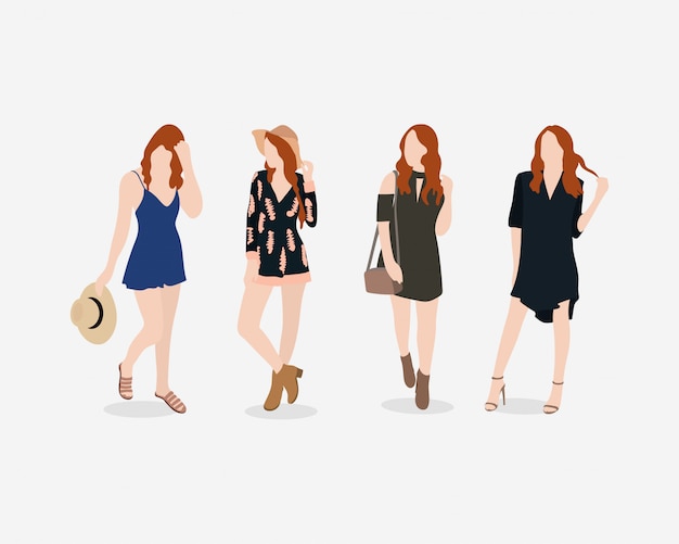 Fashion women characters