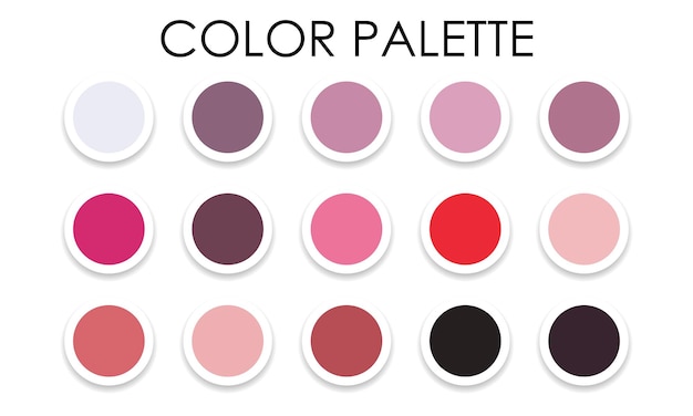 Fashionable color palette. Color swatches. Vector illustration