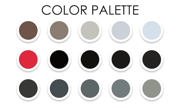 Fashionable color palette. Color swatches. Vector illustration