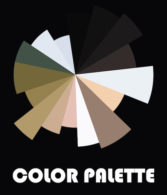 Fashionable color palette. Vector illustration