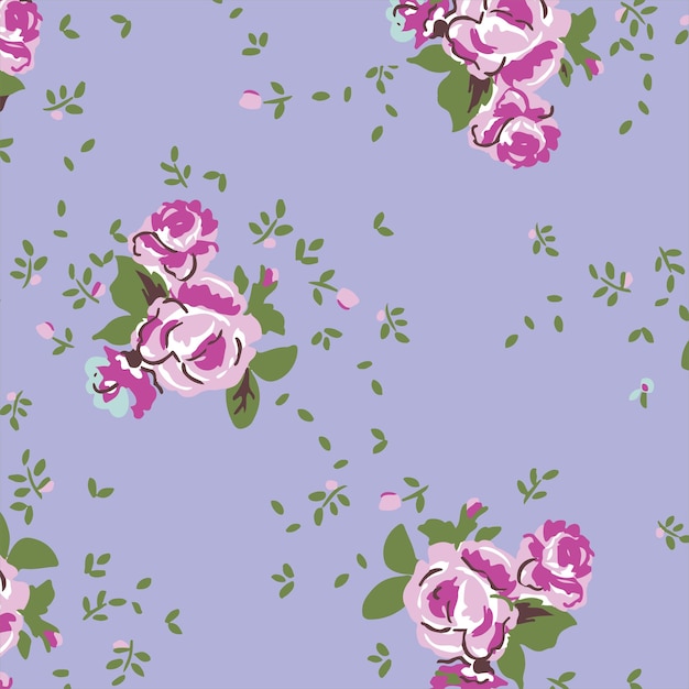 Fashionable pattern in small flowers. Floral background for textiles. Liberty style.