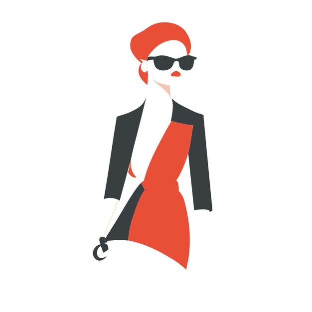 Vector fashionable street style vector illustration flat 2