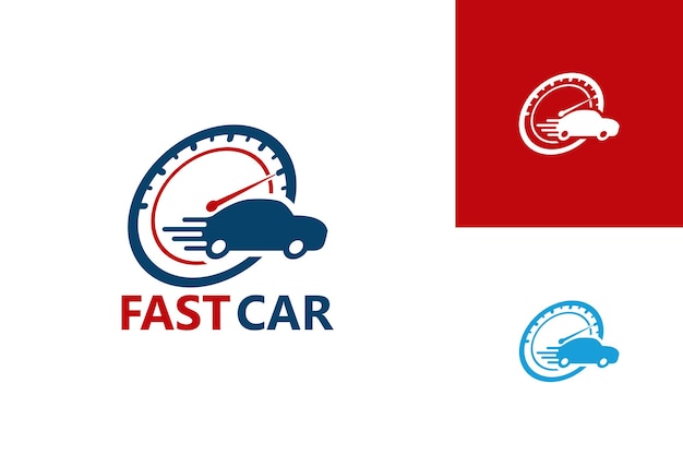 Fast Car Logo Template Design Vector, Emblem, Design Concept, Creative Symbol, Icon