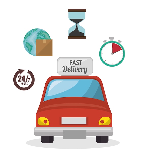 Fast delivery service icon