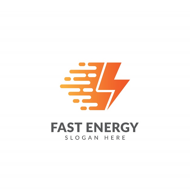 Fast energy logo or icon template