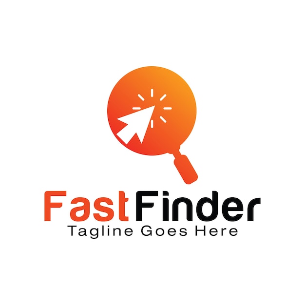 Fast Finder logo design template