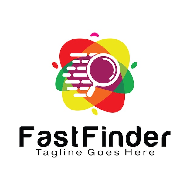 Fast Finder logo design template