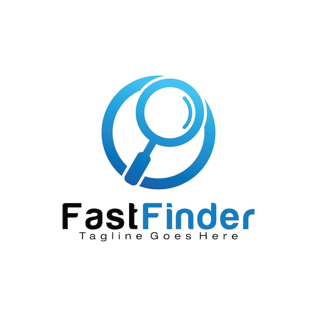 Fast Finder logo design template